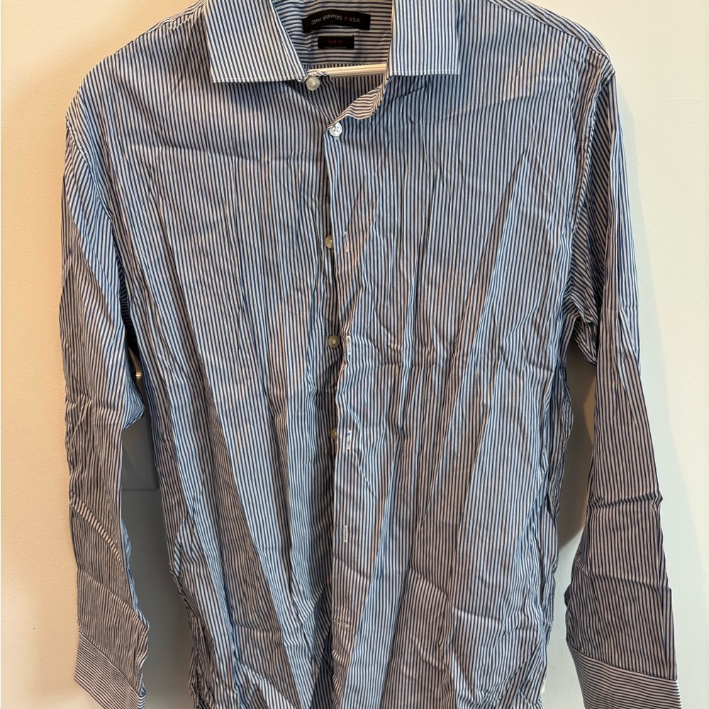 Men's Blue Striped Shirt